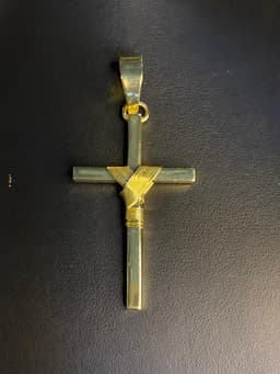 PINGETE DE CRUZ AMARADA 7CM