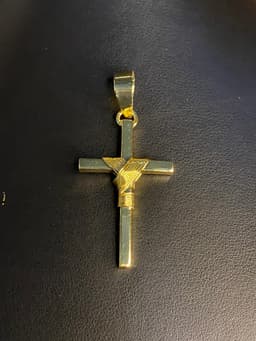 PINGENTE CRUZ AMARRADA 5.5CM