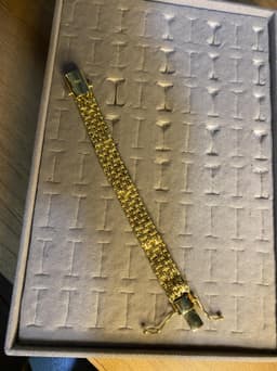 PULSEIRA CADEADO ESTEIRA 16MM CRAVEJADA